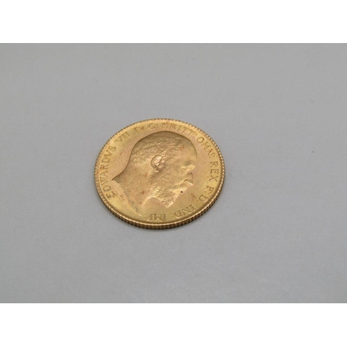 1461 - GOLD HALF SOVEREIGN 1905