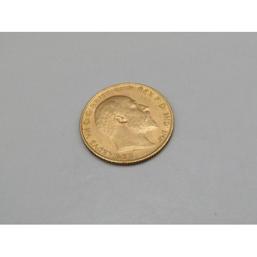 1465 - GOLD HALF SOVEREIGN 1906