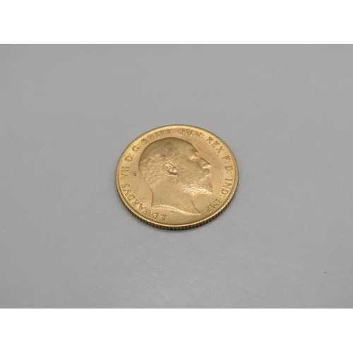 1466 - GOLD HALF SOVEREIGN 1906