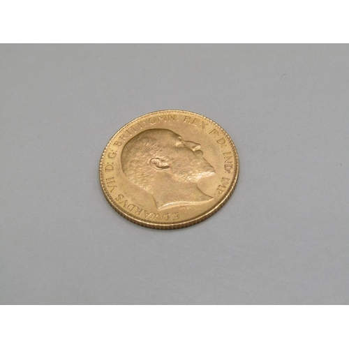 1476 - GOLD HALF SOVEREIGN 1907