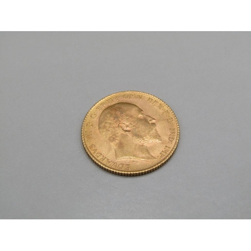 1477 - GOLD HALF SOVEREIGN 1907