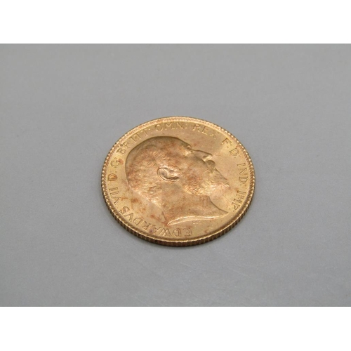 1478 - GOLD HALF SOVEREIGN 1907