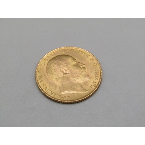 1480 - GOLD HALF SOVEREIGN 1908