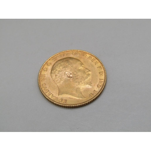 1482 - GOLD HALF SOVEREIGN 1908