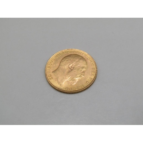 1484 - GOLD HALF SOVEREIGN 1909