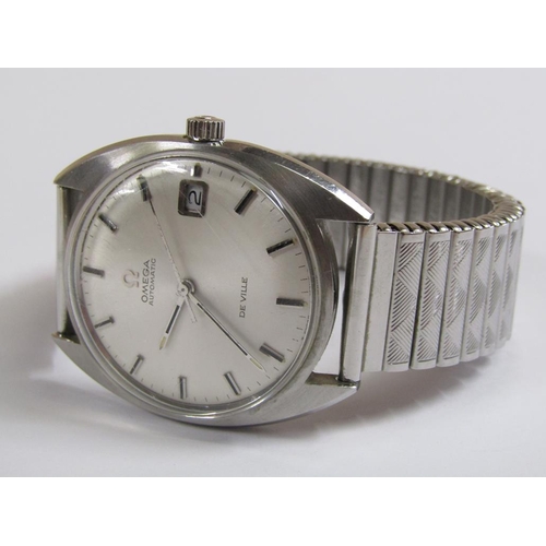 1499 - OMEGA DE VILLE GENTS STEEL WATCH IN ORIGINAL CASE