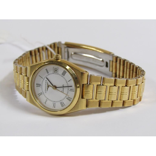 1503 - LONGINES LADIES GILT METAL WATCH