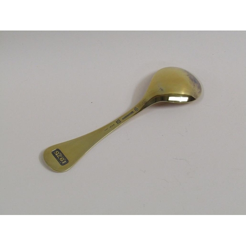 1524 - GEORG JENSEN 1975 SILVER GILT YEAR SPOON IN ORIGINAL BOX