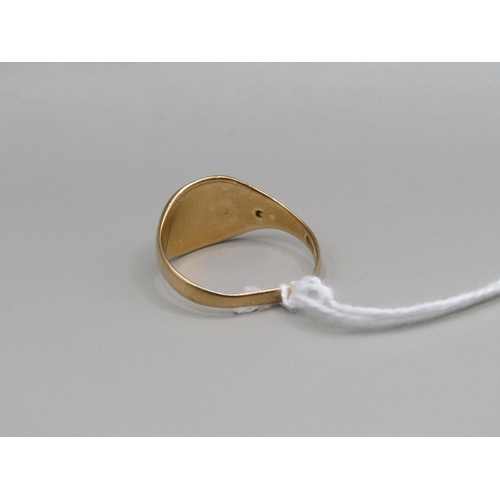 1548 - 18ct GOLD SIGNET RING SIZE U, 5.7g