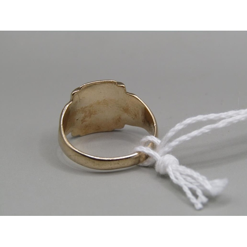 1552 - 9ct GOLD SIGNET RING SIZE K 4.2g