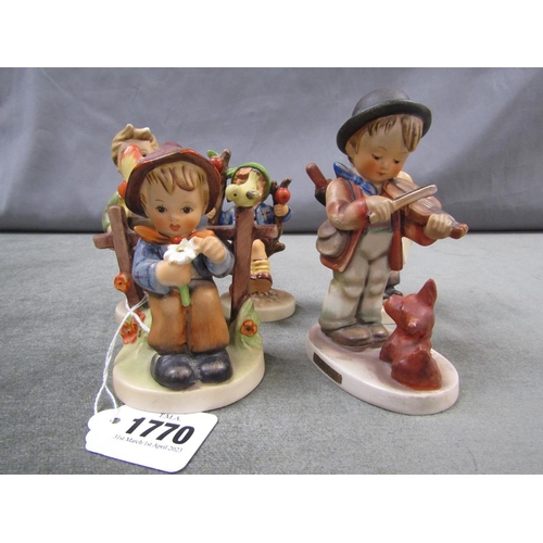 1770 - FIVE GOEBEL HUMMEL FIGURES OF CHILDREN, 14CM H