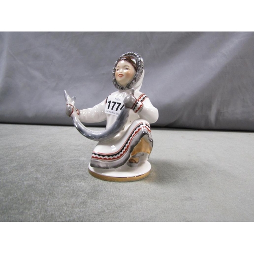 1774 - LIMONOSOV PORCELAIN FIGURE, 15CM H