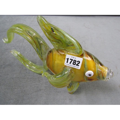 1782 - MURANO STYLE ART GLASS FISH, 30CM W