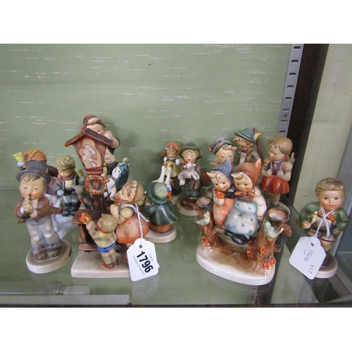 1796 - COLLECTION OF GOEBEL/HUMMEL FIGURES - LARGEST 17CM H