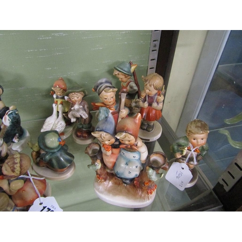 1796 - COLLECTION OF GOEBEL/HUMMEL FIGURES - LARGEST 17CM H