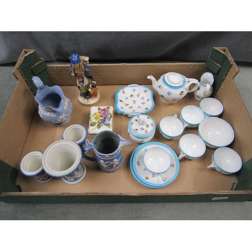 1806 - COLLECTION OF PORCELAIN AND CHINA TO INCL WEDGWOOD JASPERWARE AND MINTON