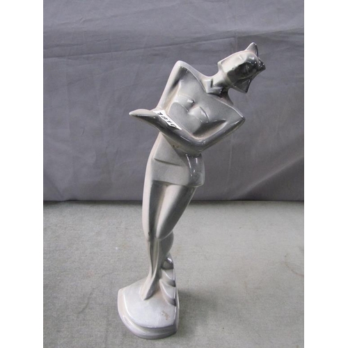 1810 - COLLECTION OF FIGURES TO INLC ART DECO STYLE - LARGEST 40CM H