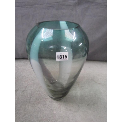 1815 - ART GLASS VASE, 32CM H