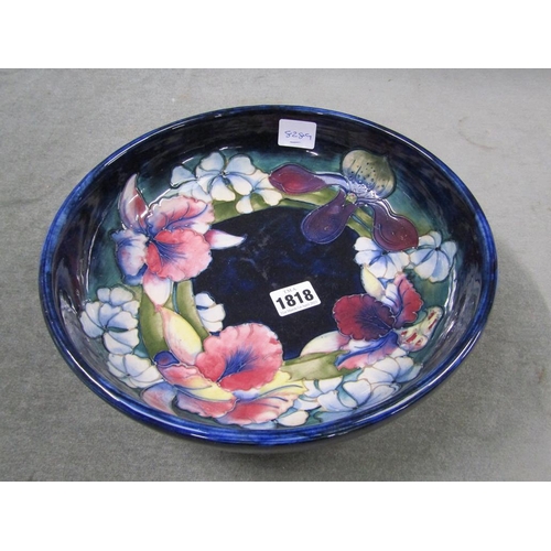 1818 - MOORCROFT FRUIT BOWL, 28CM DIAM