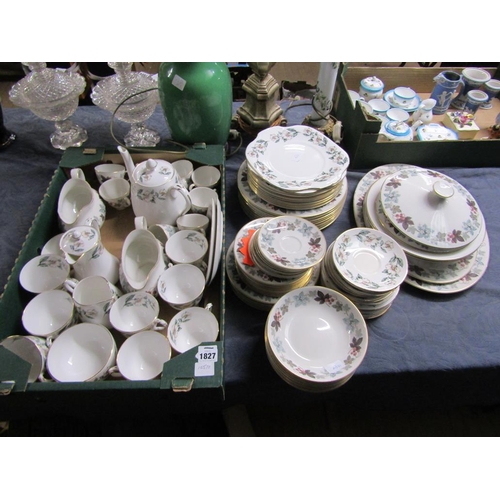 1827 - QTY OF TEA AND TABLEWARES TO INCL CROWN STAFFORDSHIRE