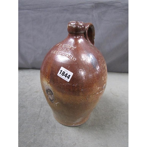 1844 - OLD STONEWARE DEMI JOHN  WATERFORD, 33CM H