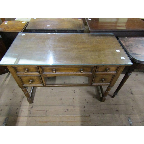 1903 - 20C OAK DRESSING TABLE, 107CM W, 75CM H