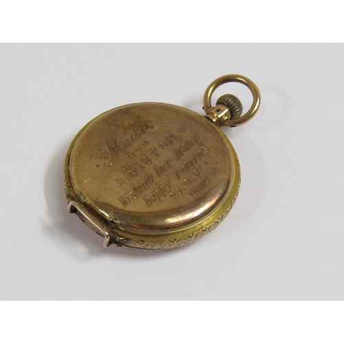 1580 - 14ct GOLD FOB WATCH