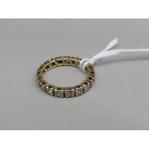 1594 - VINTAGE DIAMOND FULL ETERNITY RING SIZE K