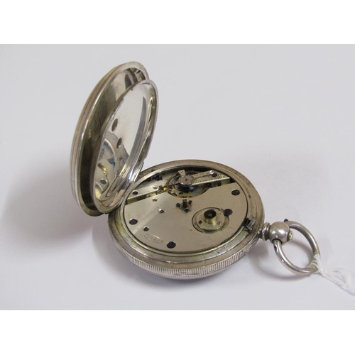 1635 - JOHN SWAIN & CO. CONQUEROR LEVER SILVER CASED POCKET WATCH