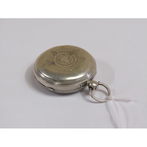 1640 - JG GRAVES OF SHEFFIELD, THE EXPRESS ENGLISH LEVER SILVER CASED POCKET WATCH