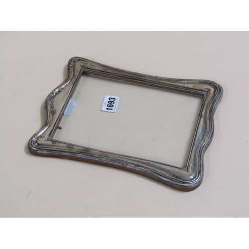 1693 - SILVER MOUNTED SERPENTINE PHOTOFRAME - 25cms H