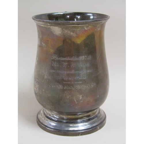 1700 - SILVER TANKARD 10.5oz