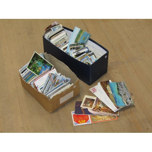 1756 - TWO BOXES OF MIXED POSTCARDS