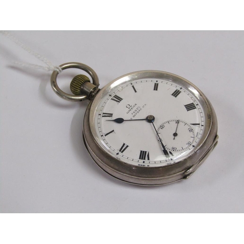 1649 - OMEGA SILVER POCKET WATCH