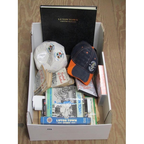 229 - LUTON TOWN FOOTBALL CLUB MEMORABILIA ****please note THE ARTIFICIAL PITCH ORIGINALLY PHOTOGRAPHED IS... 