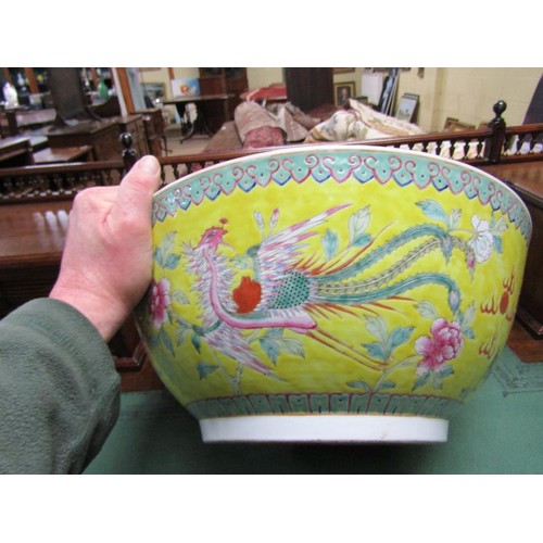 1822 - LARGE ORIENTAL BOWL, 41CM DIAM