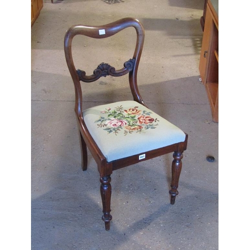 563 - FOUR VICTORIAN BALLOON BACK CHAIRS