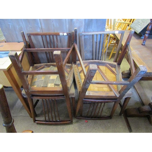 601 - FOUR GEORGIAN DINING CHAIRS