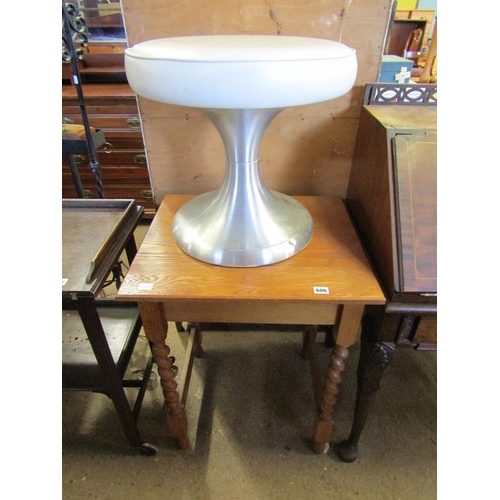 606 - 1970s STOOL AND A TABLE