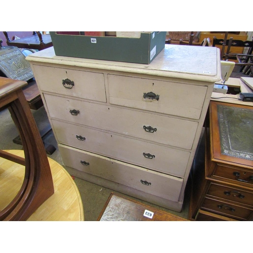 626 - VICTORIAN PAINTED PINE CHEST