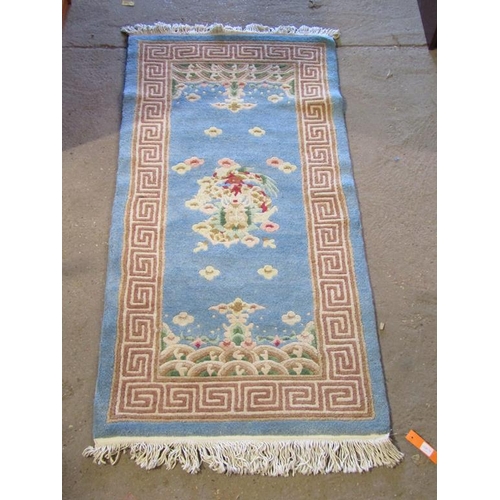 630 - BLUE AND BEIGE RUG