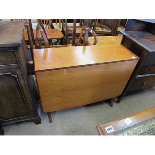 634 - TEAK DROP LEAF TABLE