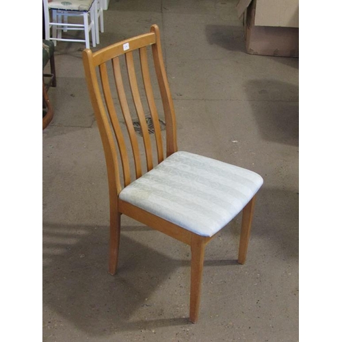 671 - FOUR BEECH DINING CHAIRS