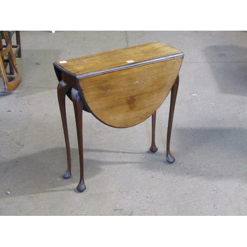 704 - SMALL MAHOGANY DROP LEAF TABLE