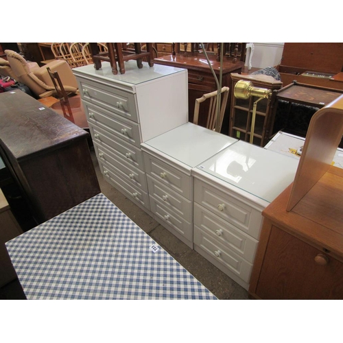 708 - THREE MODERN CHESTS OF DRAWERS