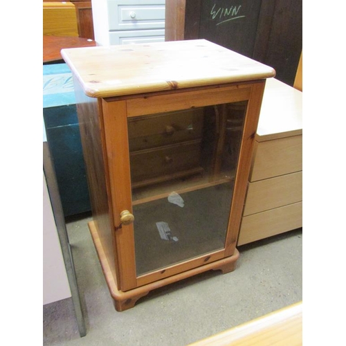 735 - PINE STEREO CABINET