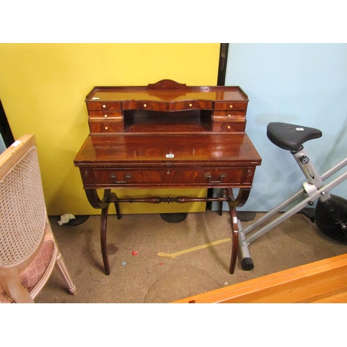 766 - MAHOGANY WRITING DESK