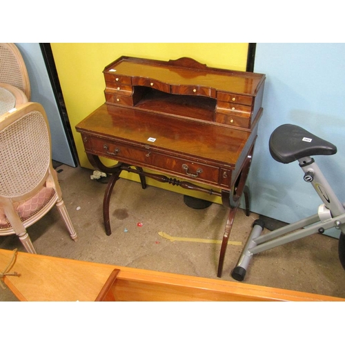 766 - MAHOGANY WRITING DESK