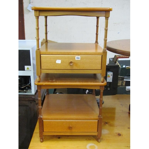 793 - TWO TEAK OCCASIONAL TABLES