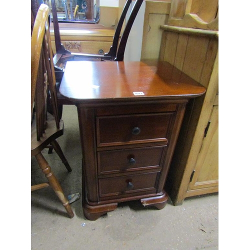 803 - MAHOGANY BEDSIDE CHEST